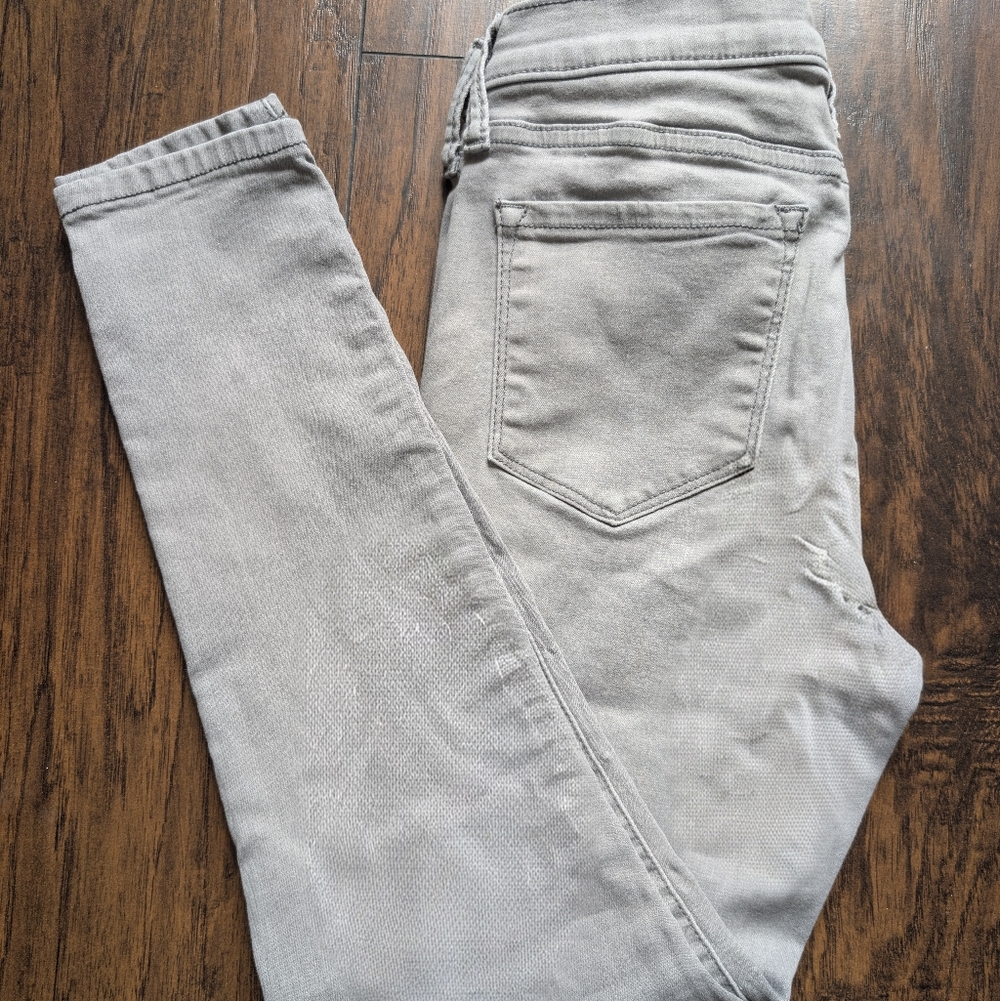 Banana Republic Light Gray Skinny Jeans